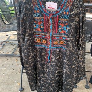 Johnny Was silk tunic